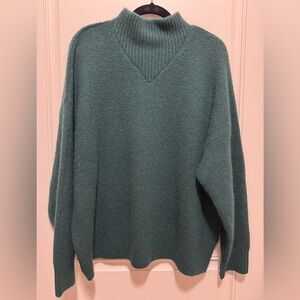 Madewell Women's Green Turtleneck Sweater